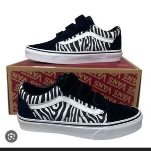 zebra velcro vans